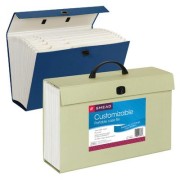 Smead 70806 A-Z and Subject Expanding File Box, 19 Pockets, Alphabetic (A-Z) and Subject, Latch Closure, 15